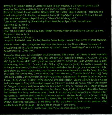 inside cover: Insect Surfers - Mojave Reef