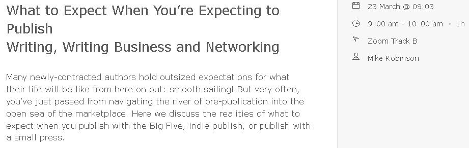 California Creative Writers Conference, , March 23, 2024 - panel description