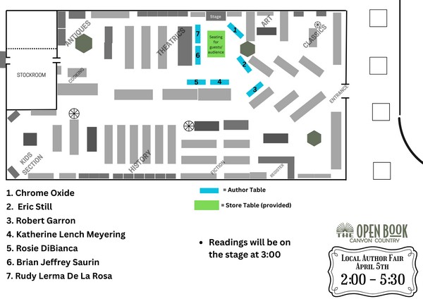 Open Book - Local Author Fair Map